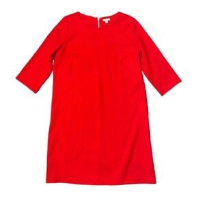 Gap Shift Dress Ferrari Red Size 10 Sailor Nautical Preppy Minimalist Classic